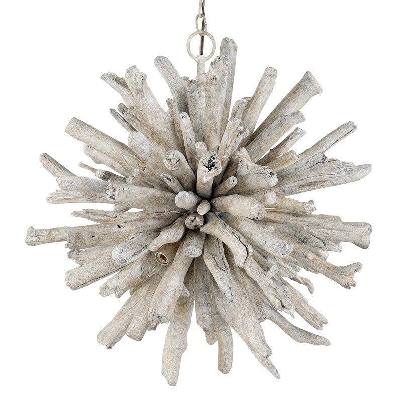 Starburst Whitewash Driftwood Pendant