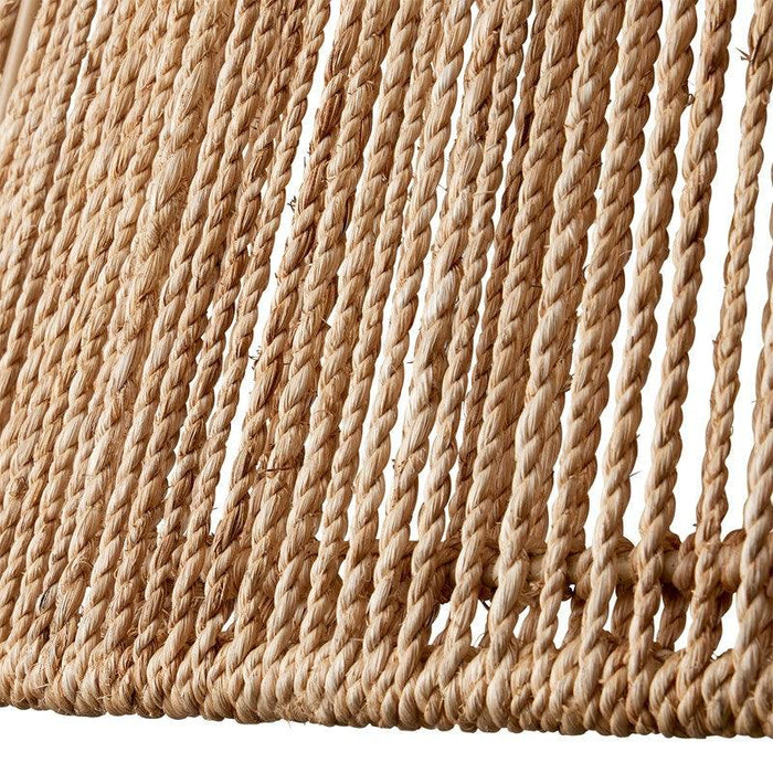 Abaca Rope Drawing Abaca Rope Natural Bell Shaped Pendant