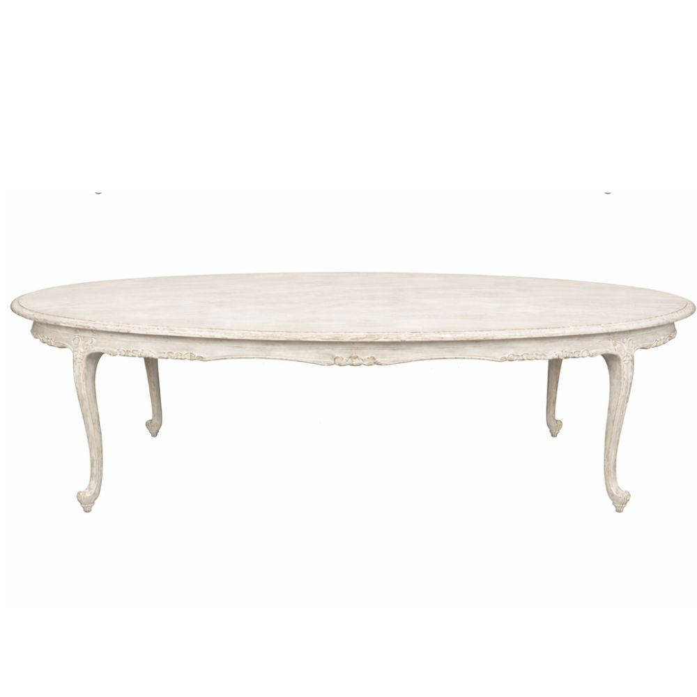 Lac White French Dejeuner Dining Table