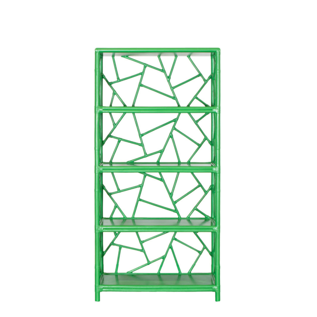 Abstract Pattern Rattan Shelf