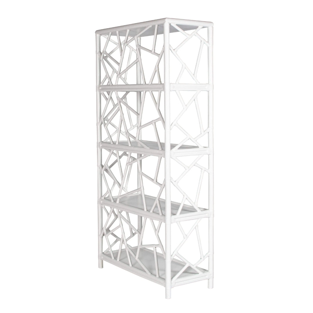 Abstract Pattern Rattan Shelf