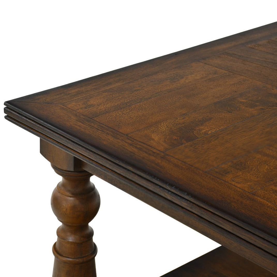 Aldwyn Wood Cream Stone Inlay Coffee Table
