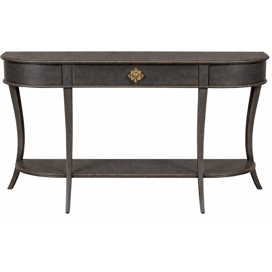 Allure Curved Demilune Console Table
