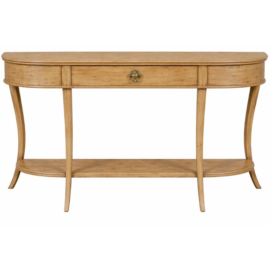 Allure Curved Demilune Console Table