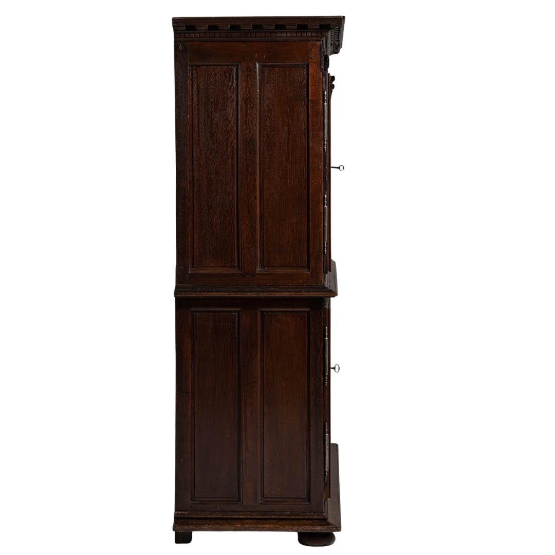 French Baroque Ornately Carved Armoire, Circa 1800