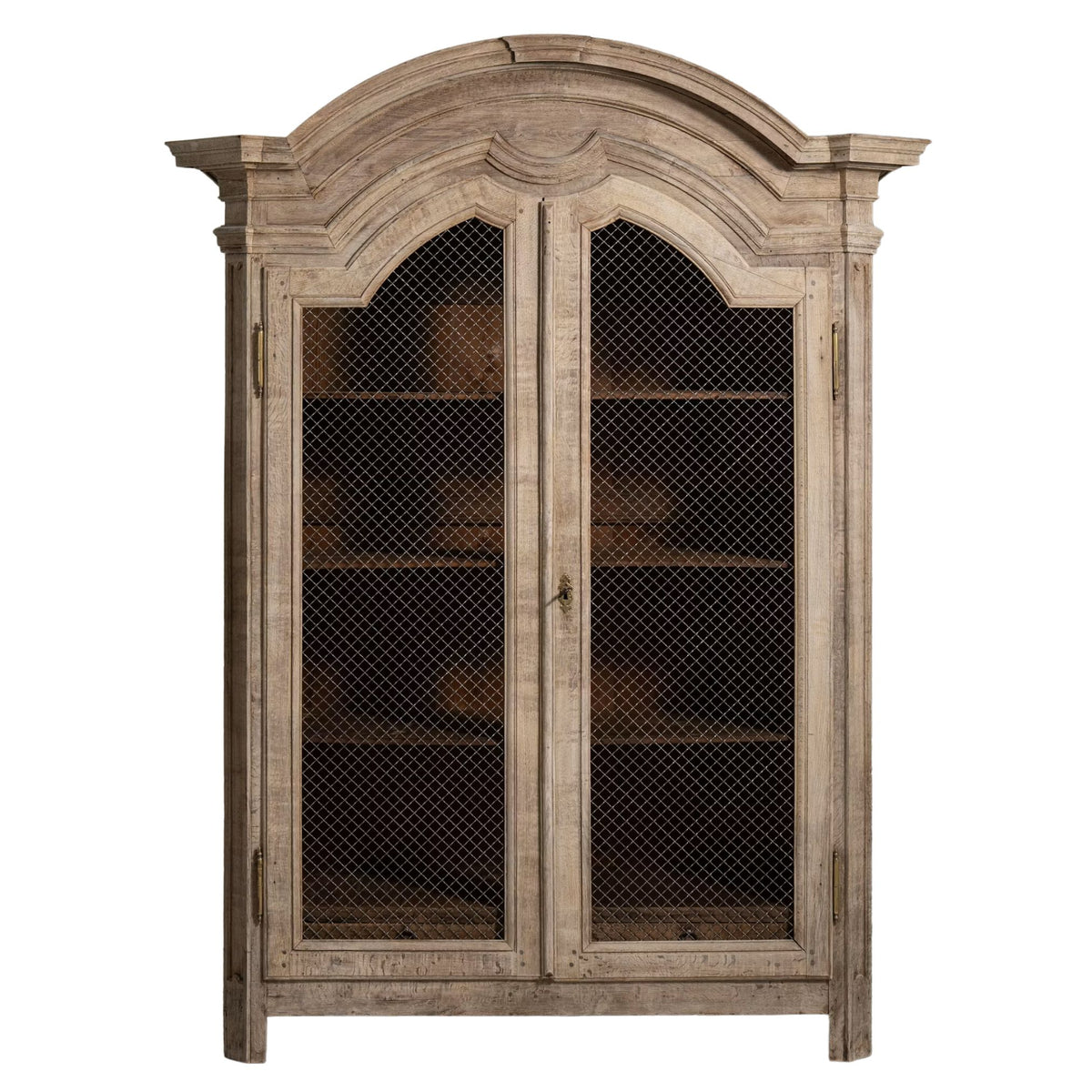 Avignon Antique French Mesh Door Armoire, Circa 1800