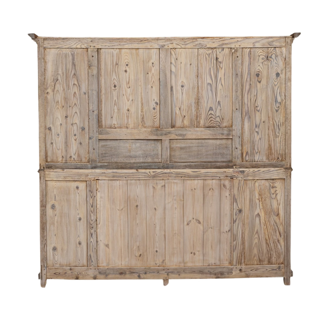 French Provincial Mesh Wire Door Hutch Cabinet, Circa 1870