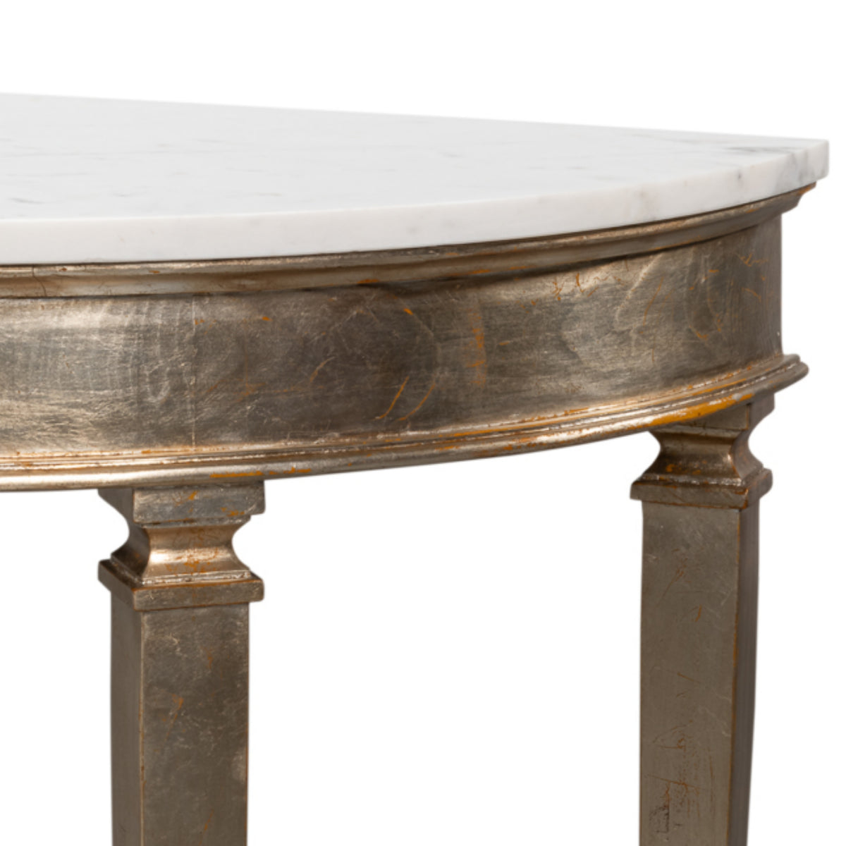 Aurélie Gold & Marble Demilune Console