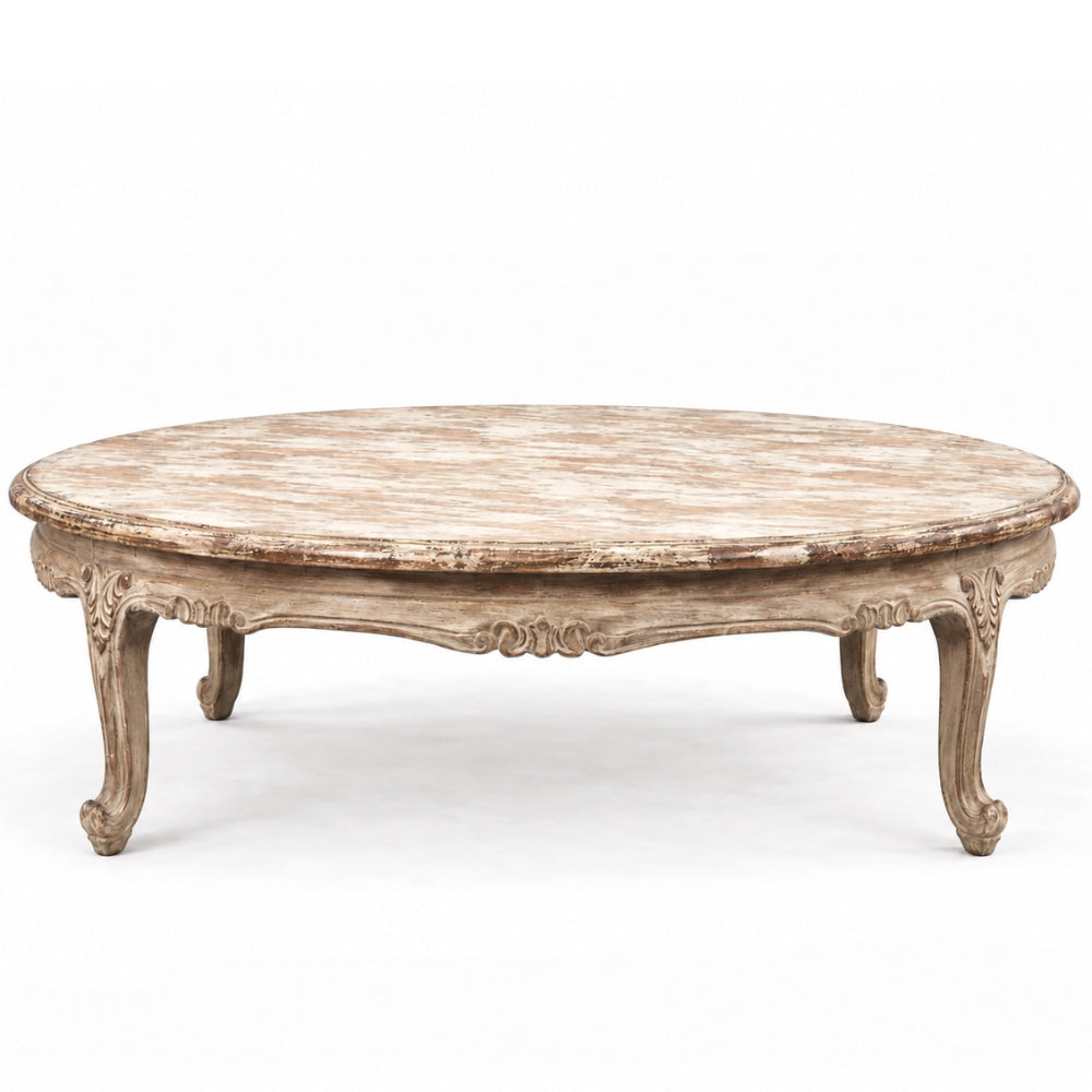 Antique Cream French Dejeuner Coffee Table