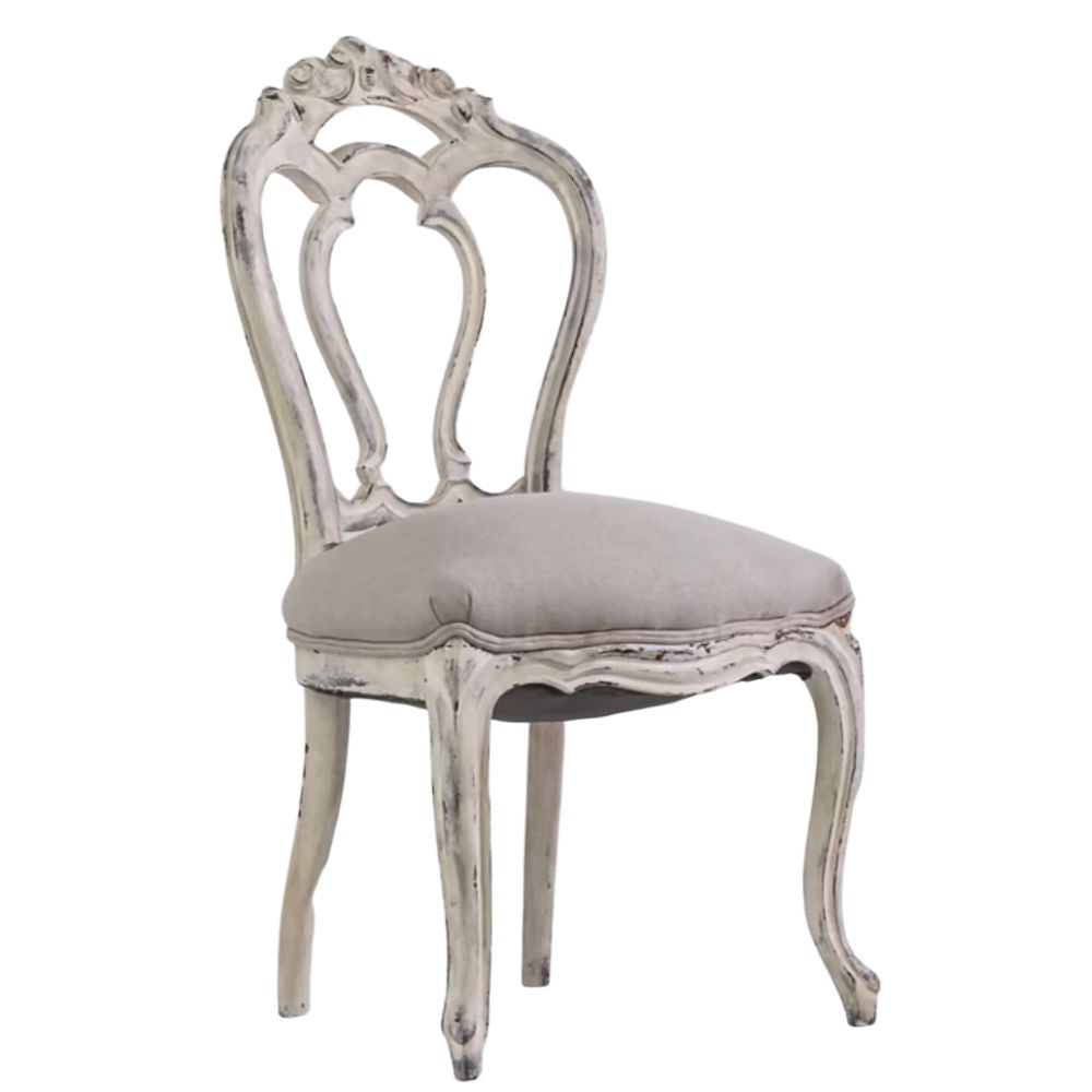 Antique French Shabby Chic Dining Chairs - Set of 4