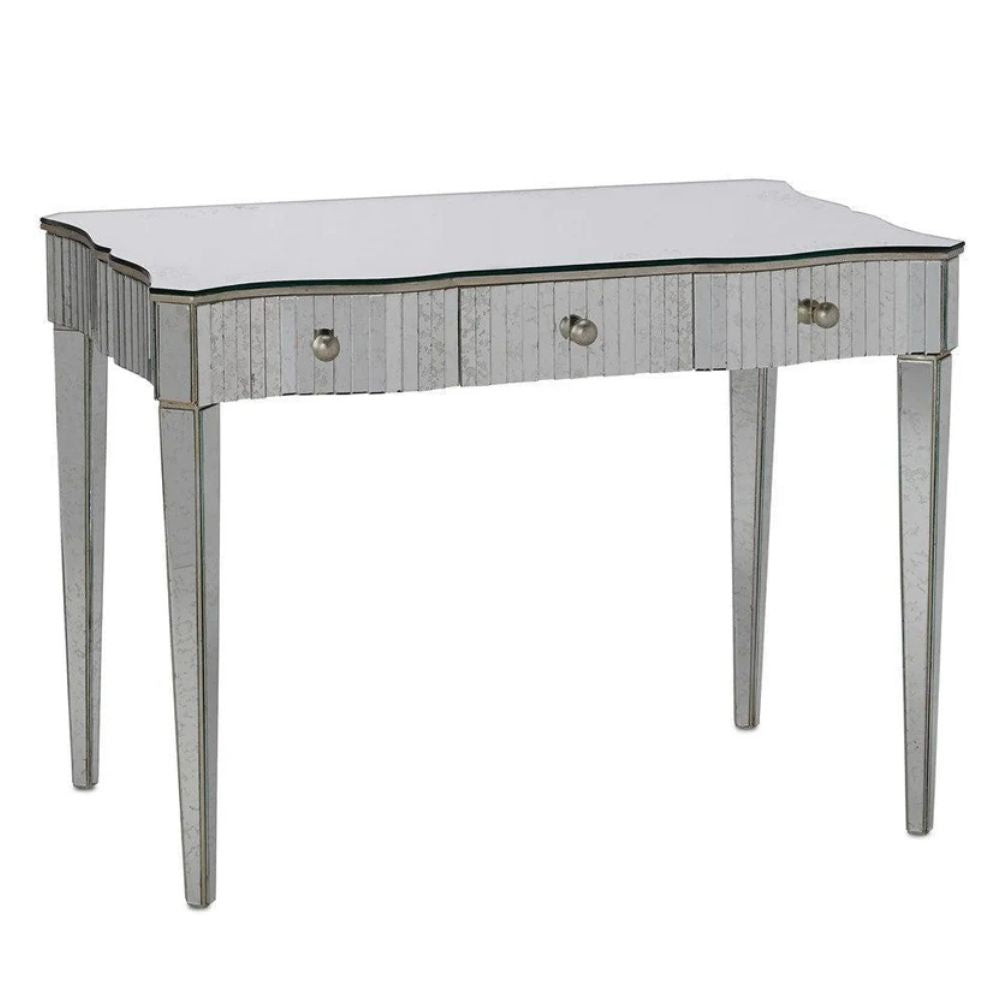 Antiqued Mirrored Desk
