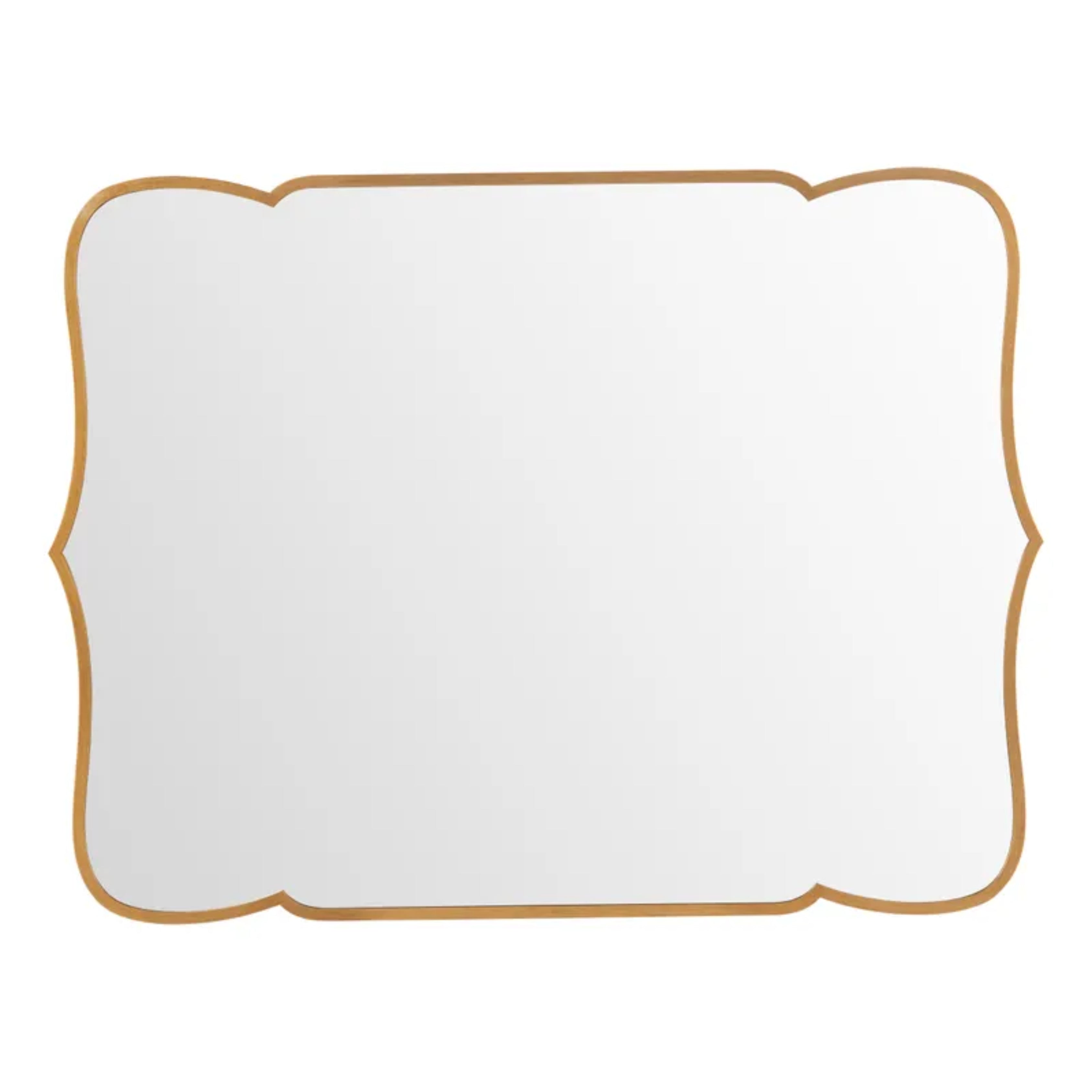 Architectural Gold Lattice Wall Mirror