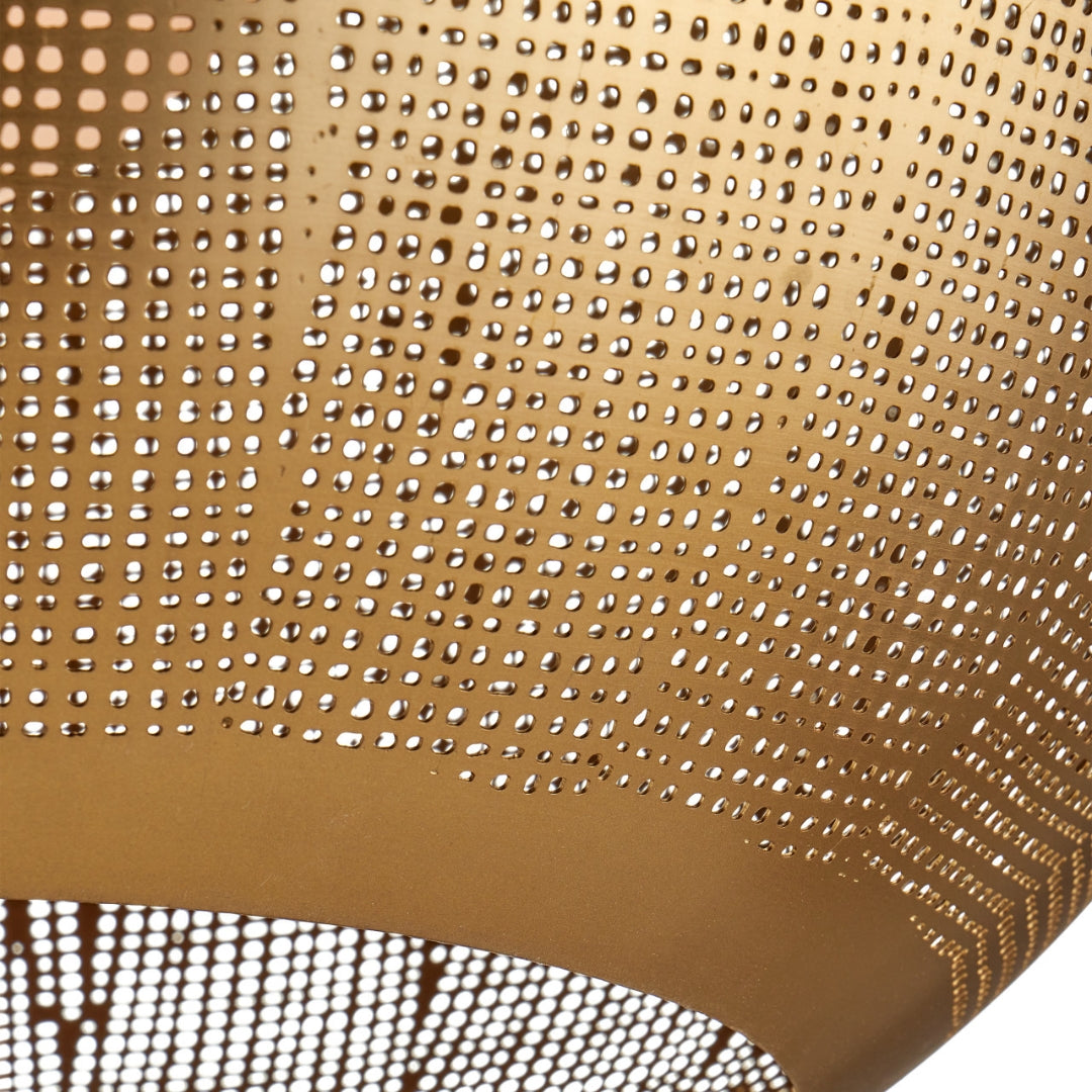 Artisanal Brass Orb Pendant Light