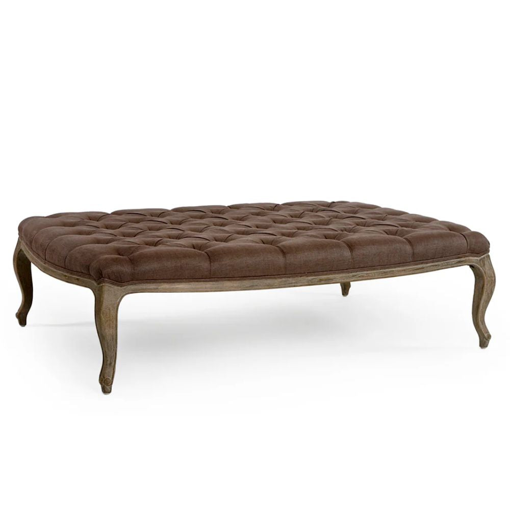 Large Aubergine Maison Tufted Ottoman