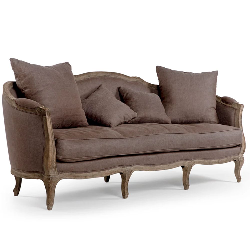 Aubergine Linen Maison Sofa