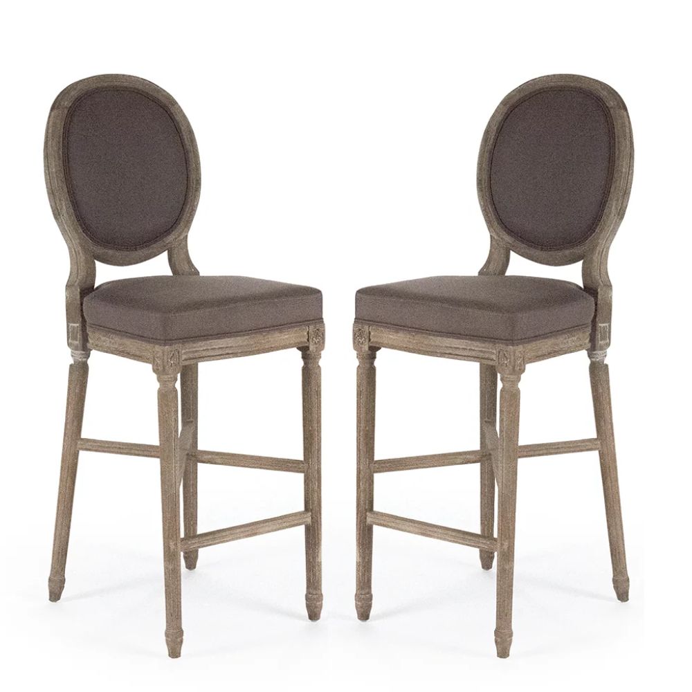 Aubergine Medallion Bar Stool