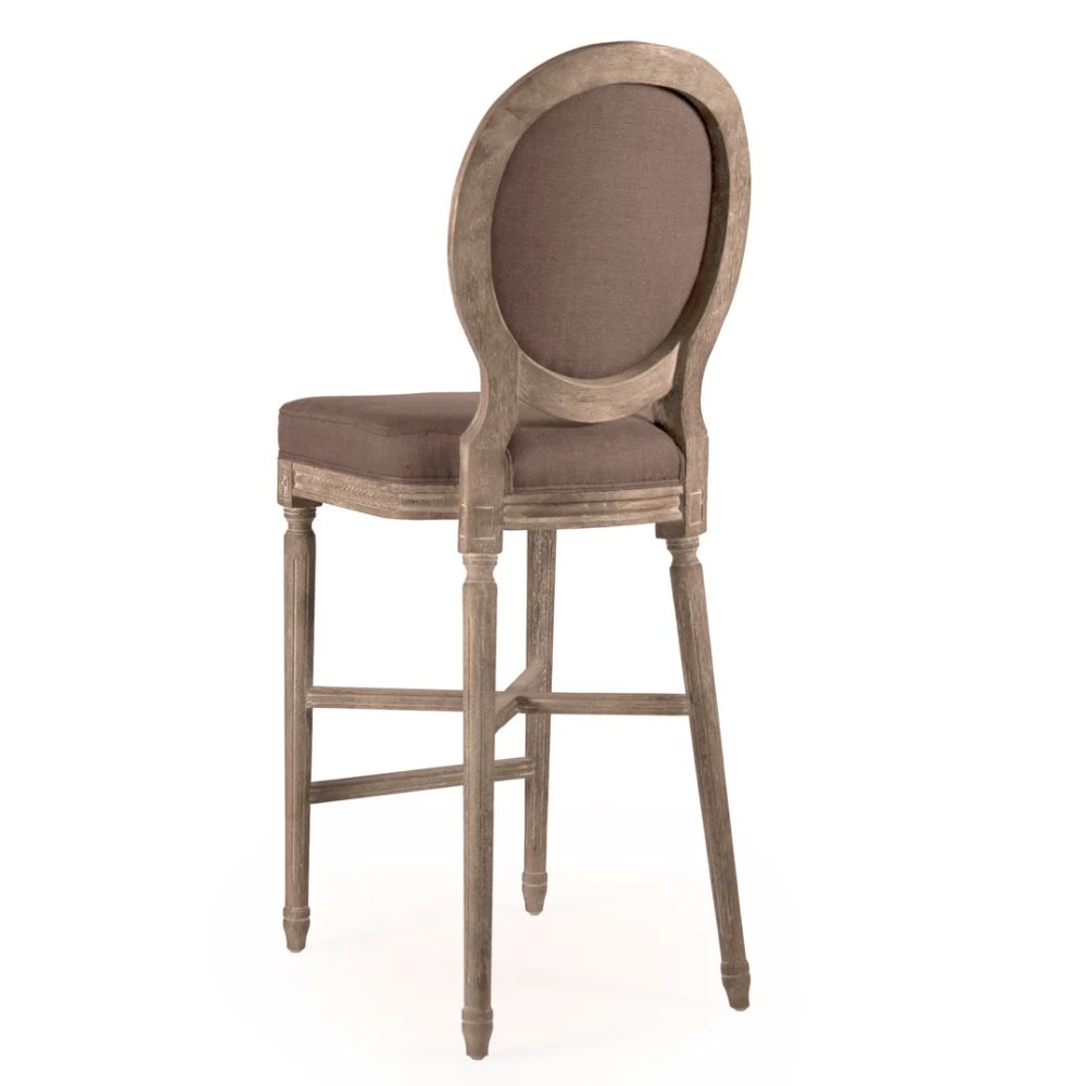 Aubergine Medallion Bar Stool