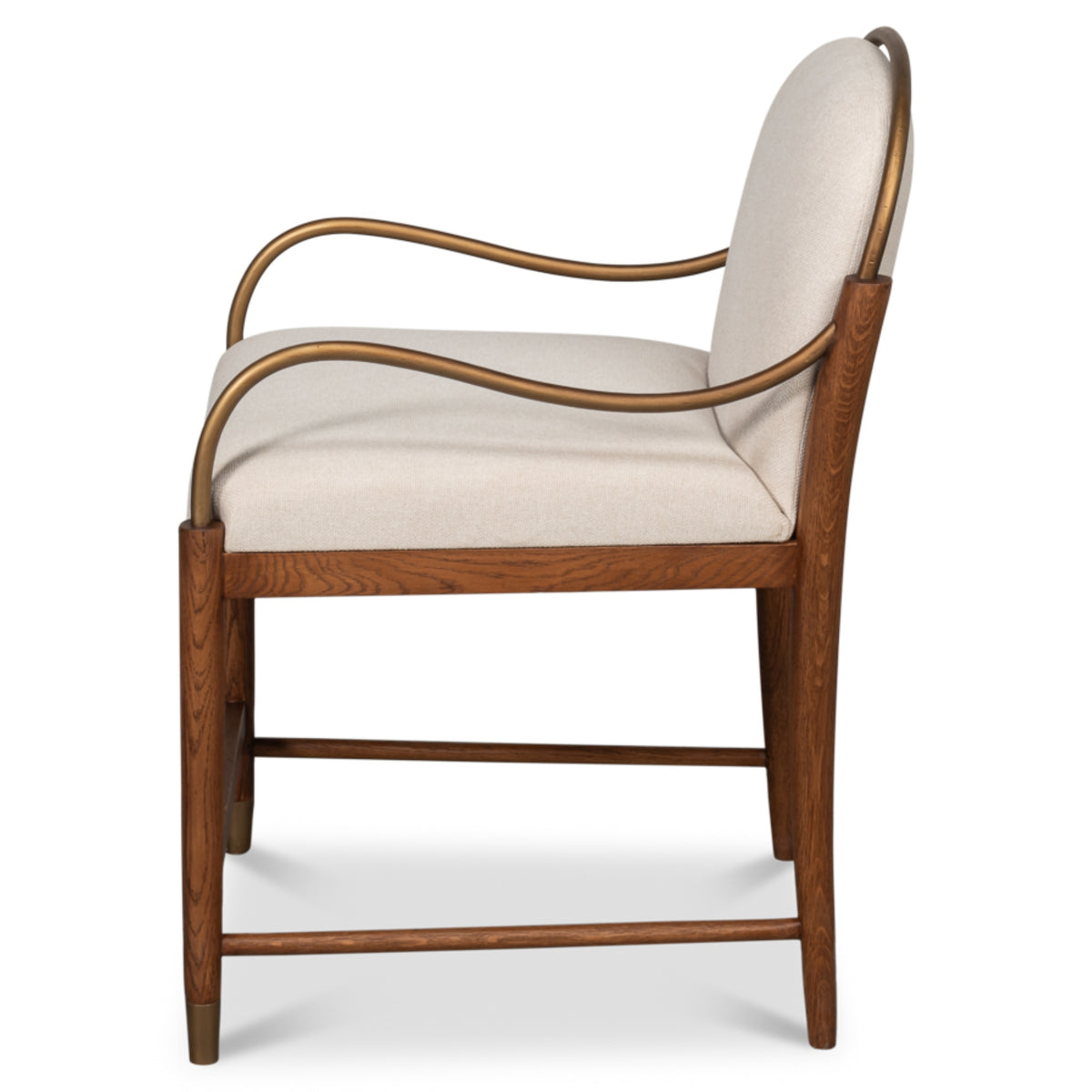 Aurelle Tan Upholstered Oak Dining Chair