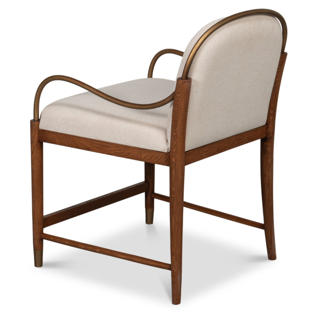 Aurelle Tan Upholstered Oak Dining Chair