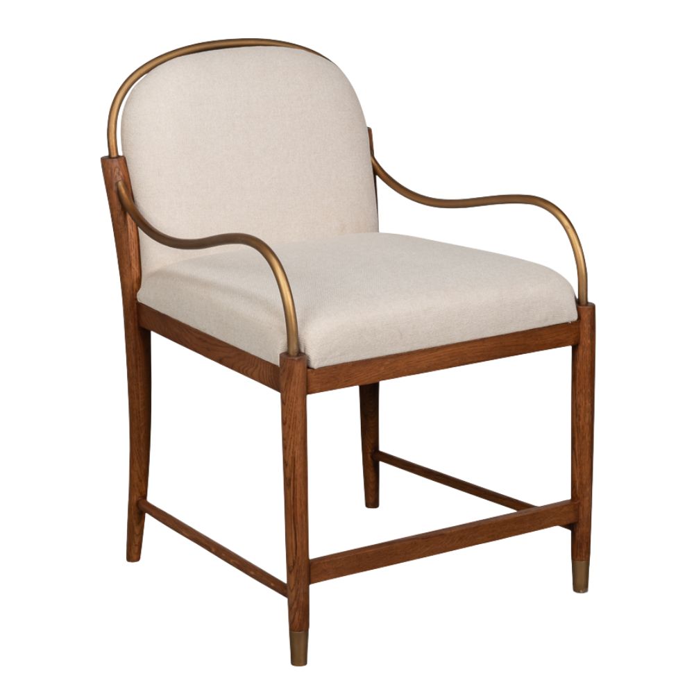 Aurelle Tan Upholstered Oak Dining Chair