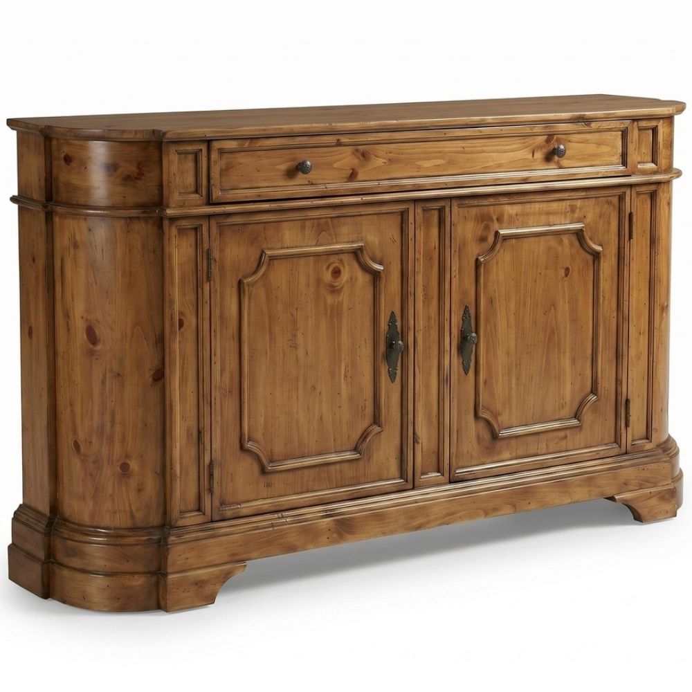 Old Pine Avignon French Country Curved Sideboard