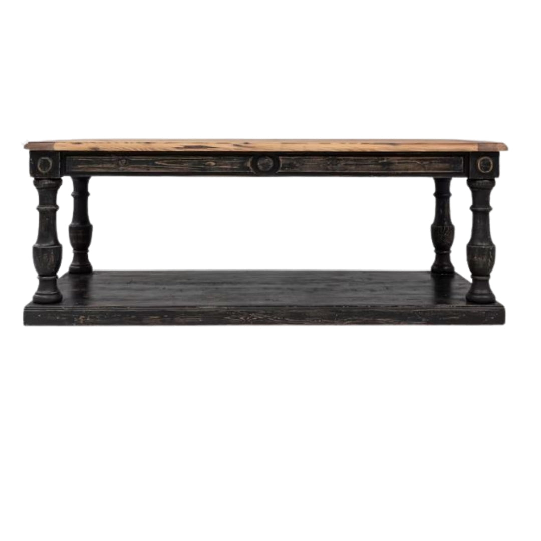 Antique Farmhouse Black Patinated Draper’s Table, Circa 1900