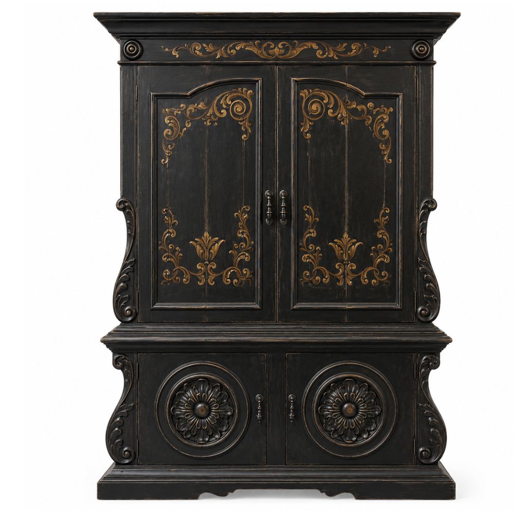 Majestic Black Solanas Armoire