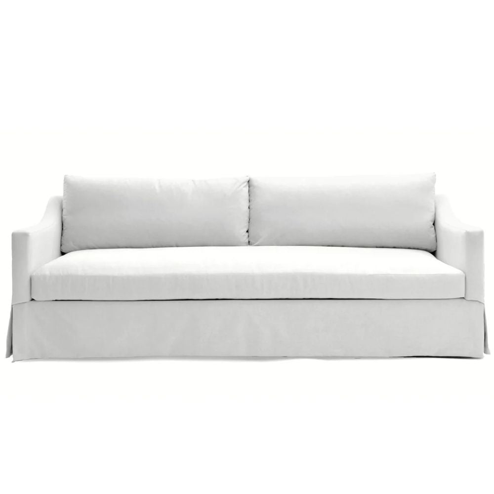 Plus White Blanco Skirted Sofa
