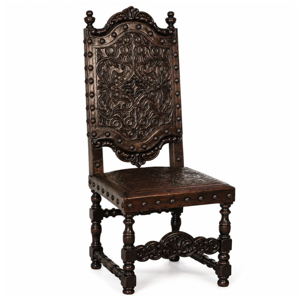 Del Rey Brown Spanish Leather Chair