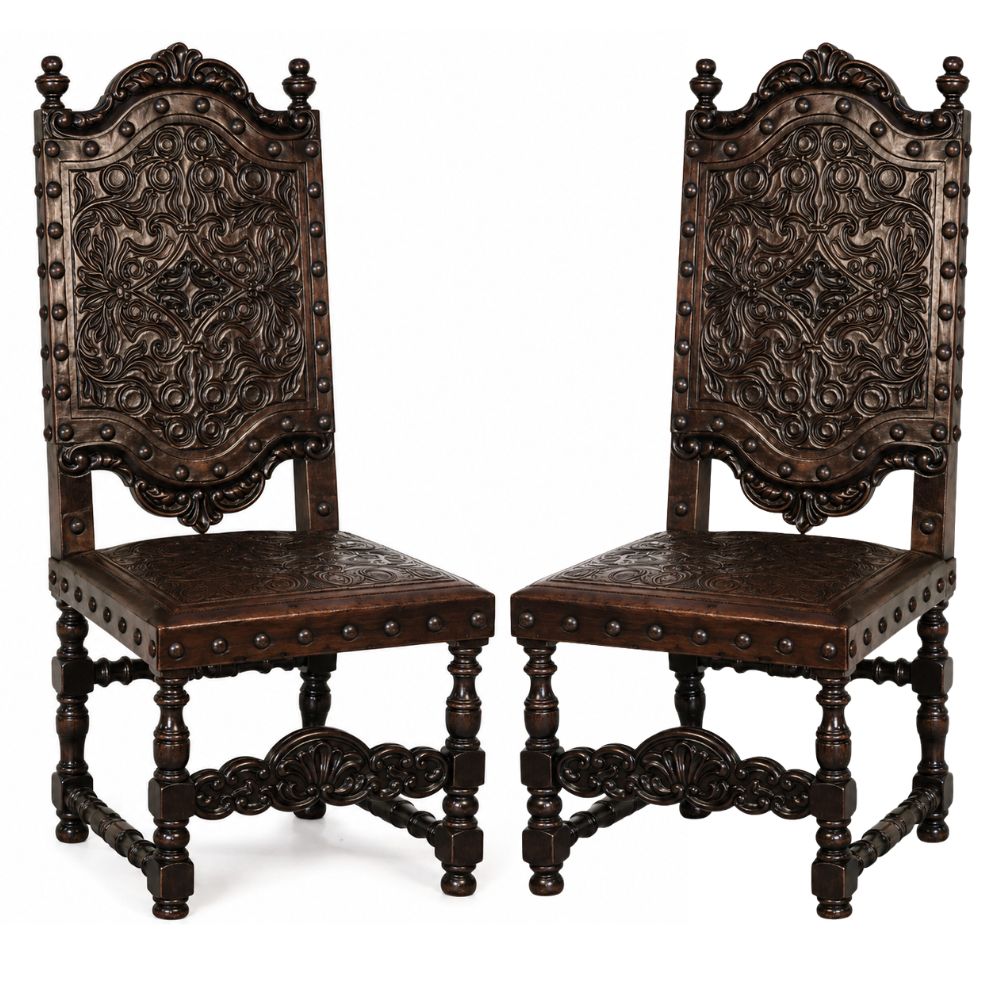 Del Rey Brown Spanish Leather Chair