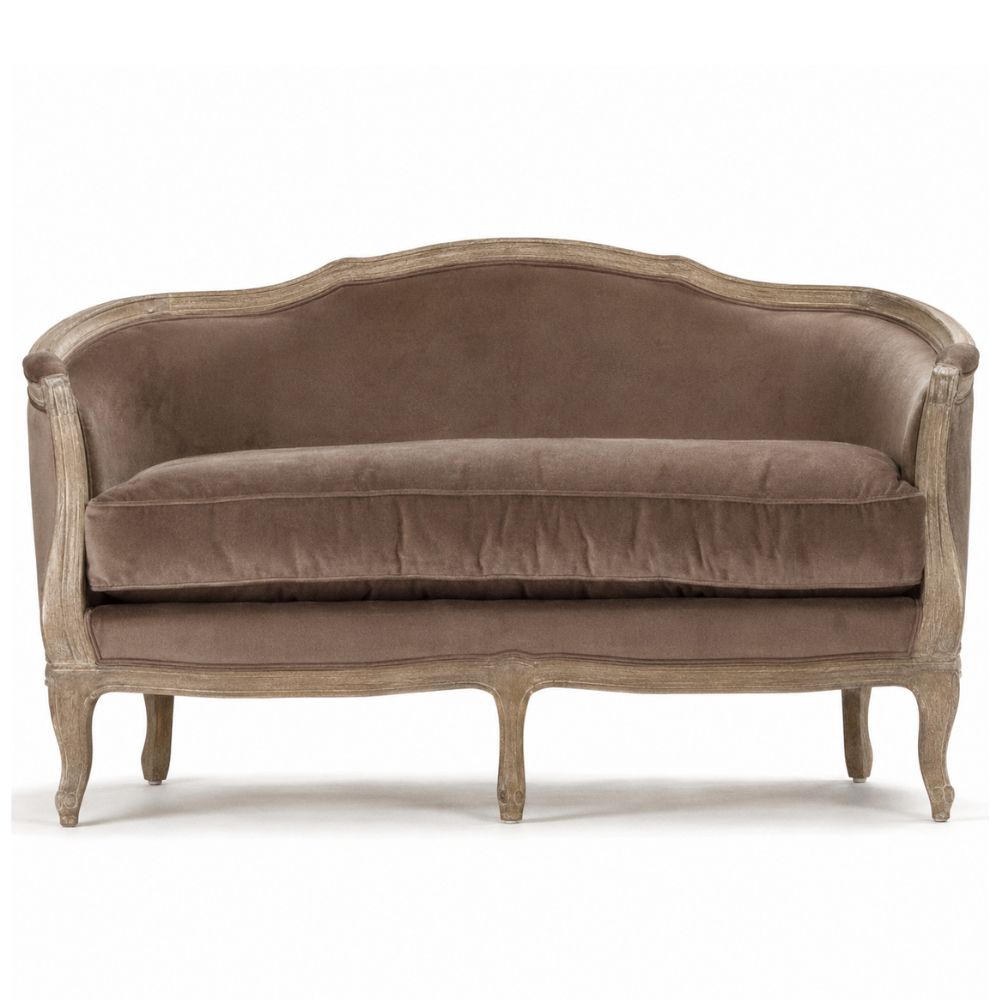 Brown Velvet Maison Settee