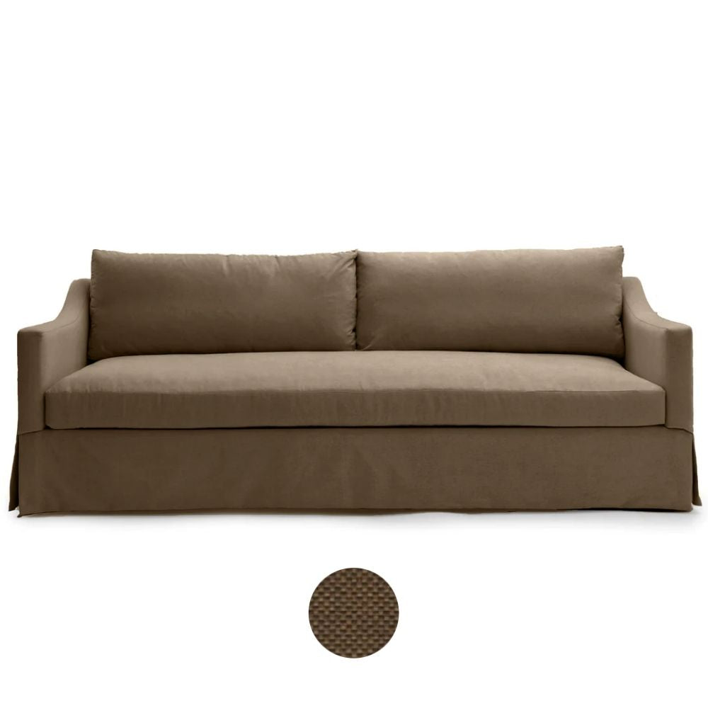 Plus White Blanco Skirted Sofa