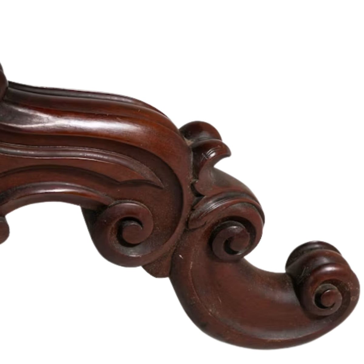 Carved Mahogany Oval Pedestal Dining Table, Circa 1850