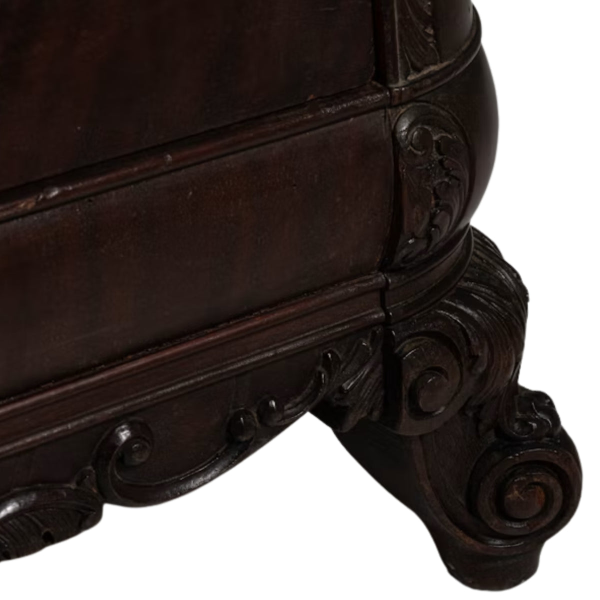 French Baroque Ornately Carved Chest of Drawers