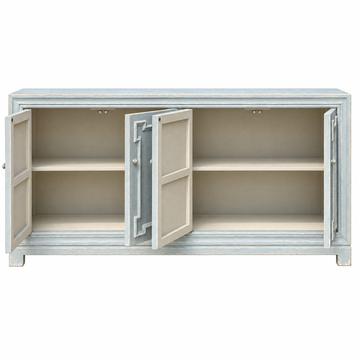 Celestine Blue Architectural Door Buffet