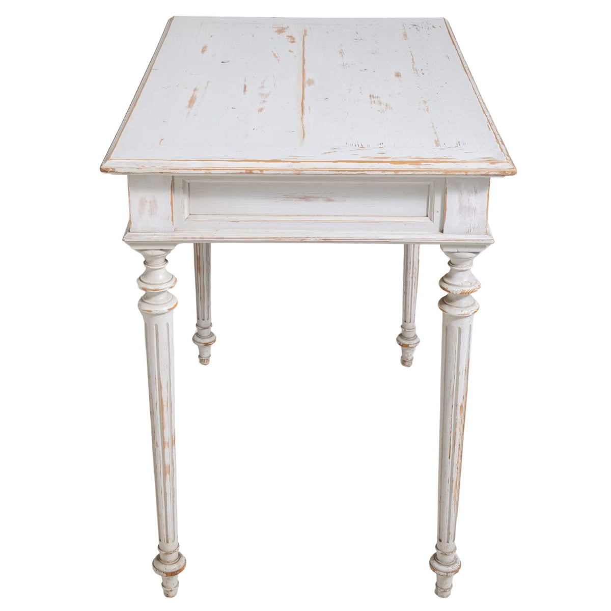 Chantilly White Antique Accent Table, Circa 1900