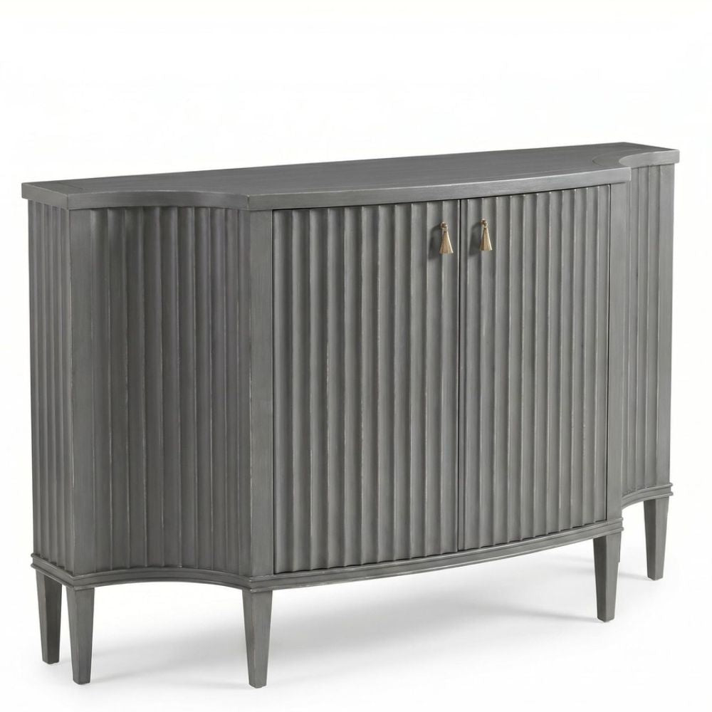 Blanca Fluted Curved Sideboard
