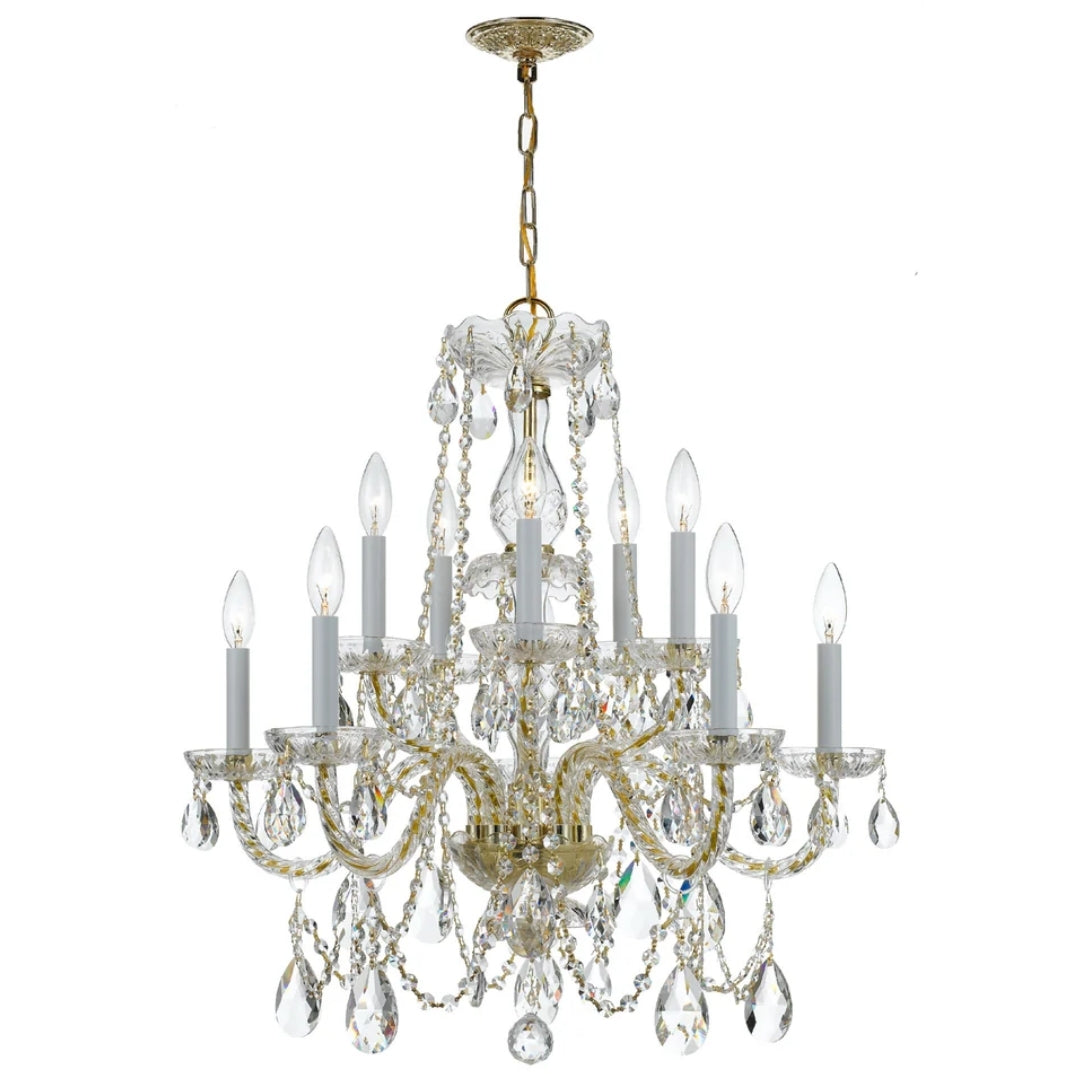 Classic French Clear Crystal Chandelier