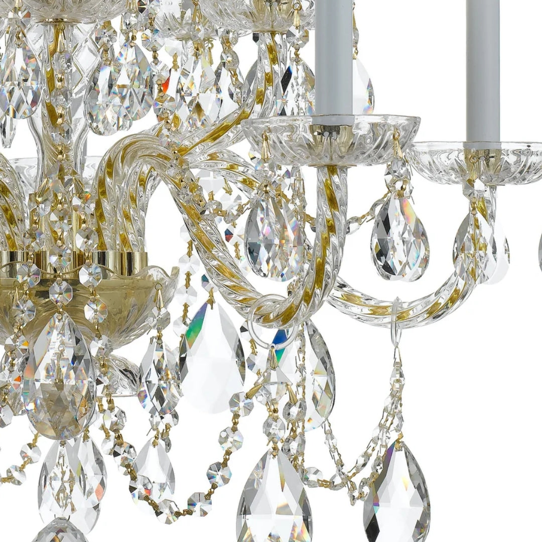 Classic French Clear Crystal Chandelier