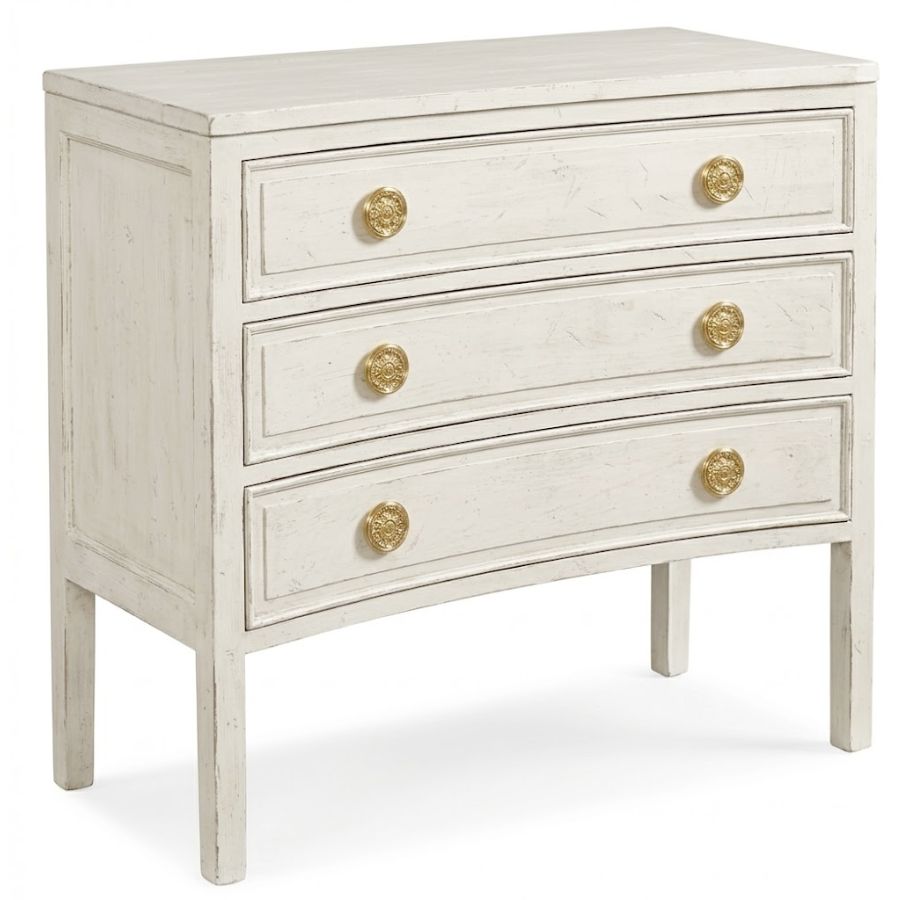 Classic Curved Front Wooden Chest