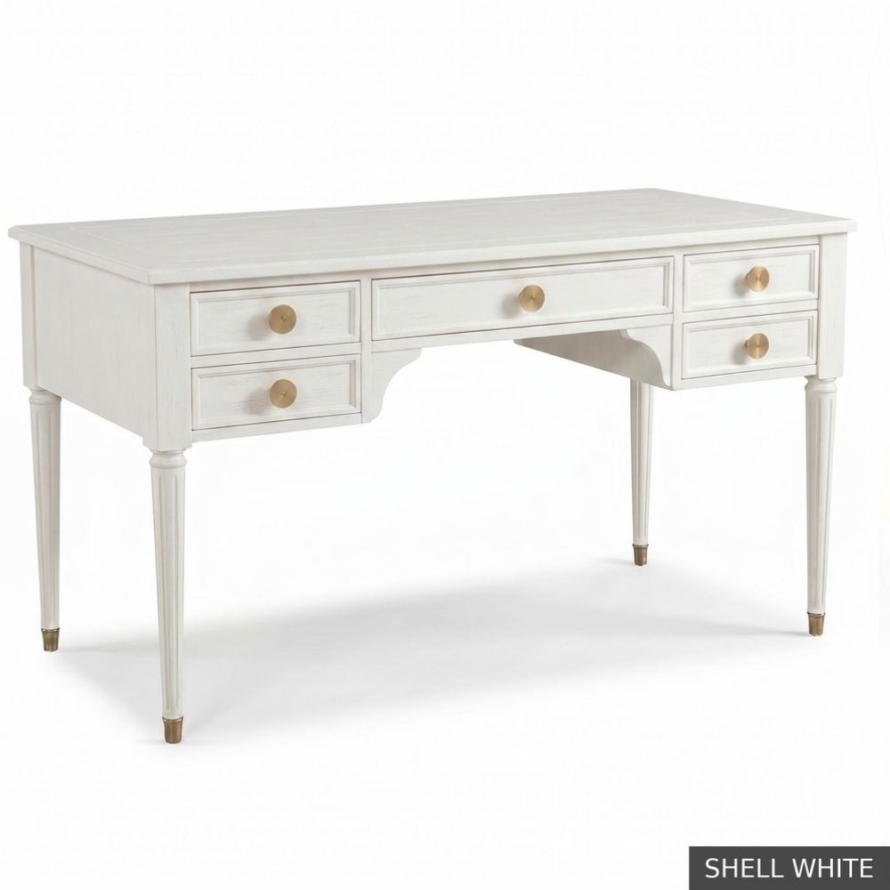 Classic Regency Five-Drawer Desk