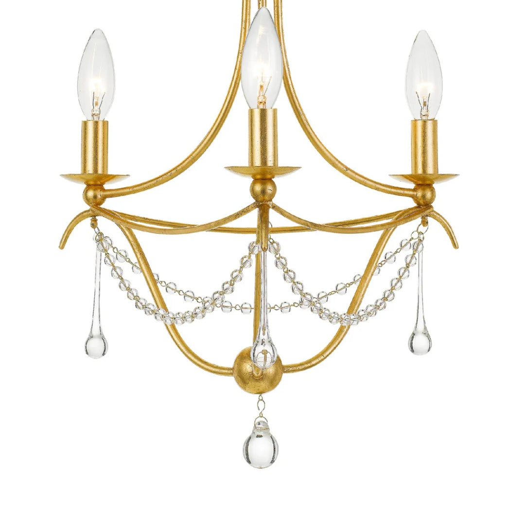Jewel Crystal Accent Chandelier