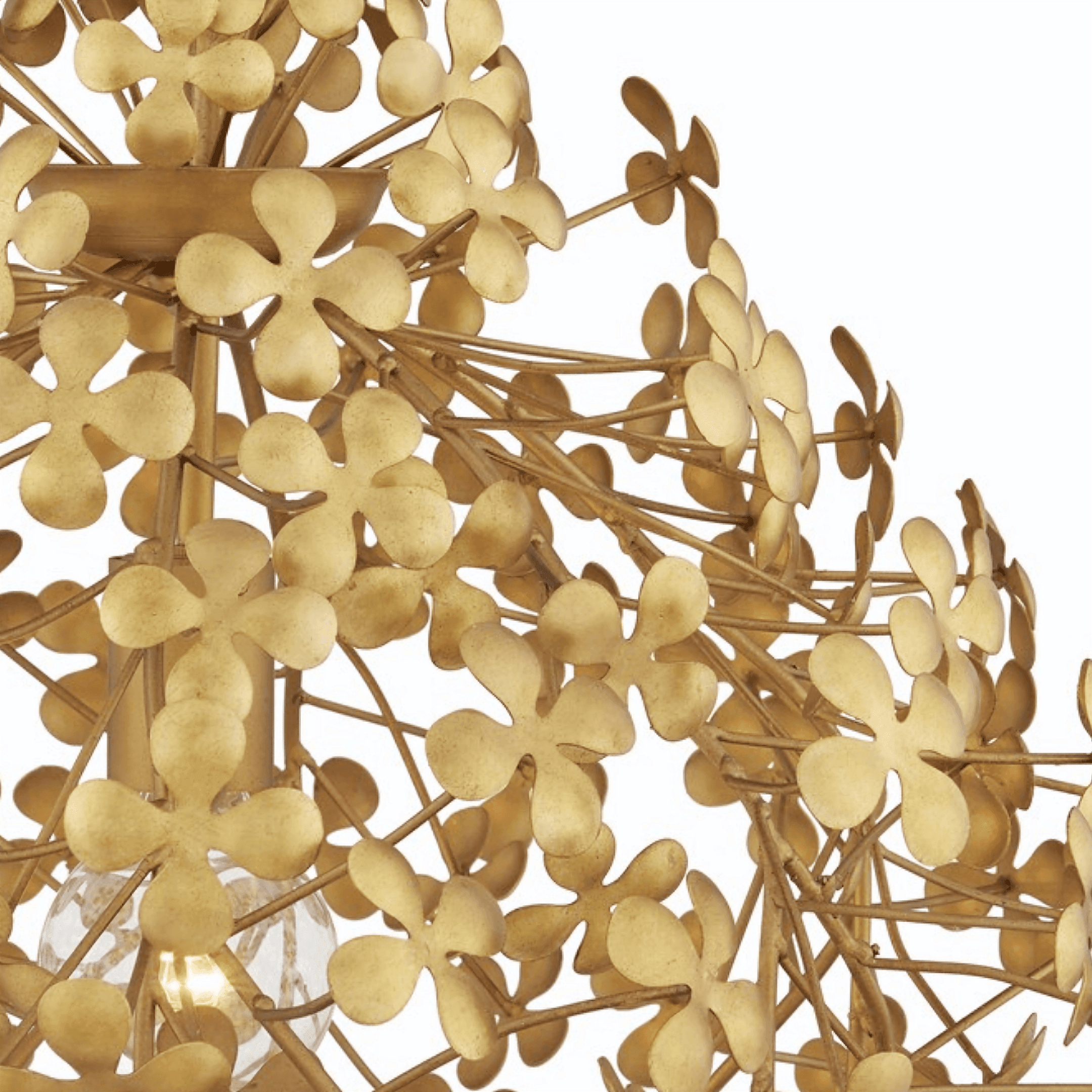 Cloverfield Bouquet Gold Chandelier