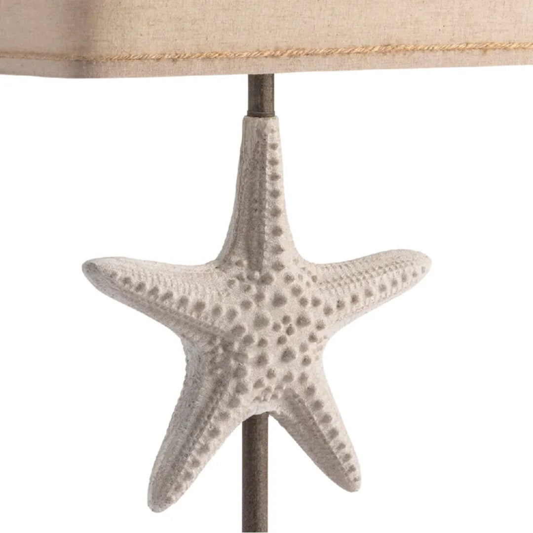 Natural Coastal Starfish Table Lamp - Set of 2