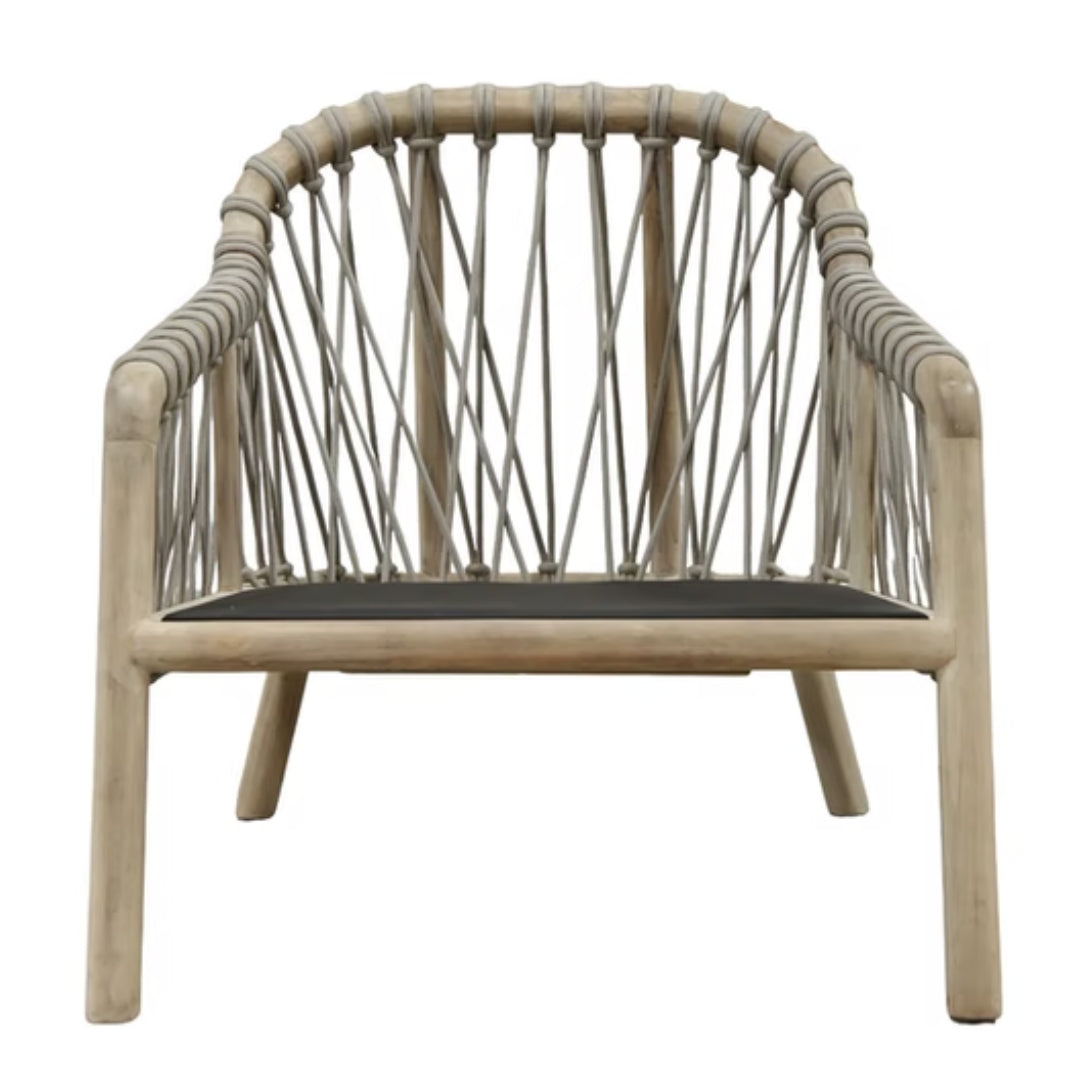 Coastal Teak Outdoor Lounge Chair