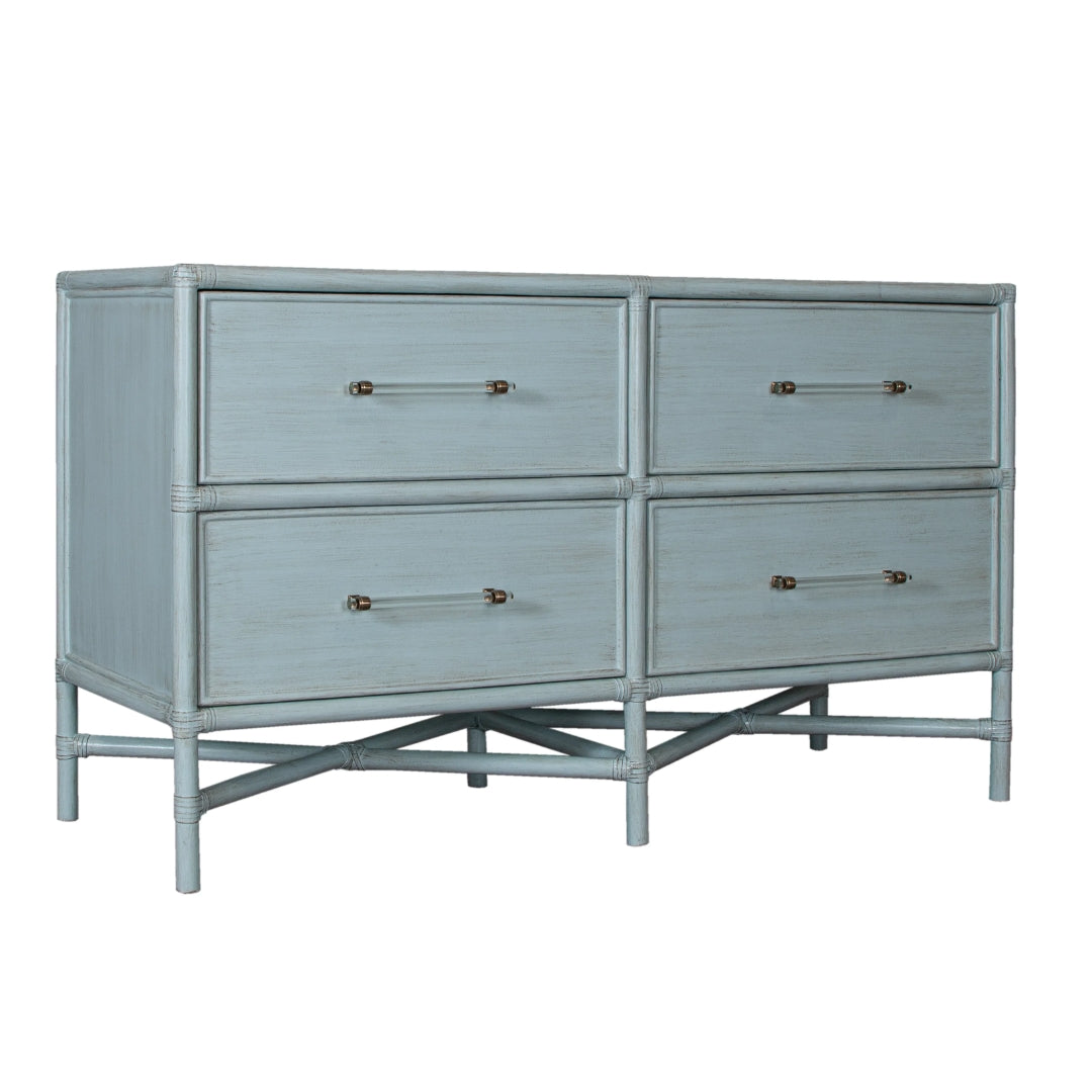 Coastal Washed Wood Drawer Dresser