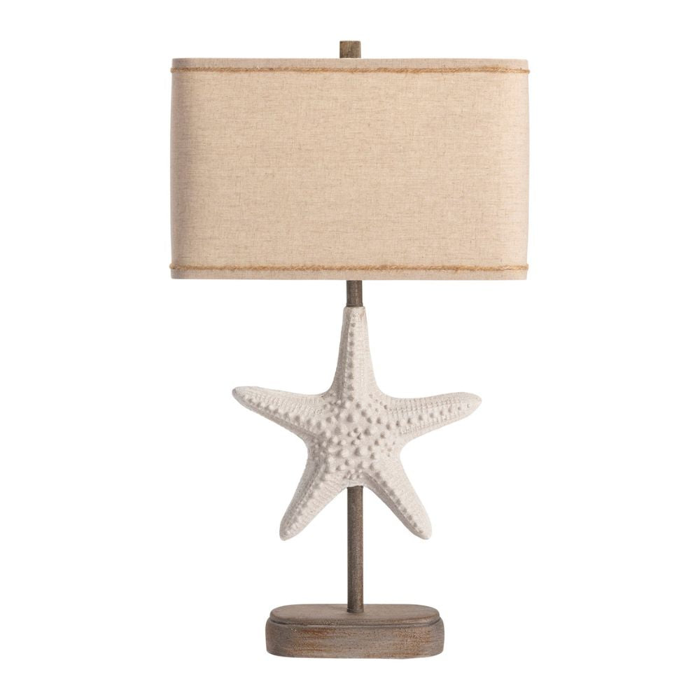 Natural Coastal Starfish Table Lamp - Set of 2