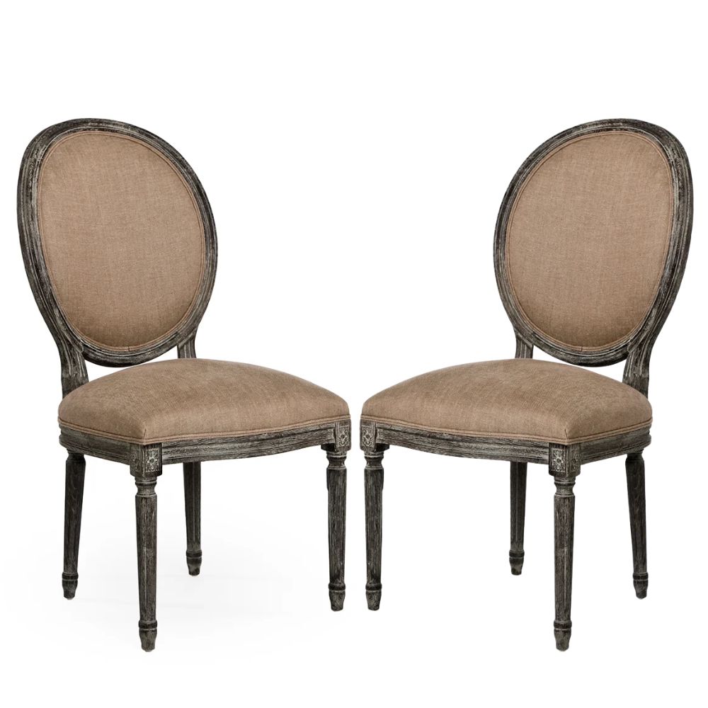 Copper Round Back Louis Side Chair