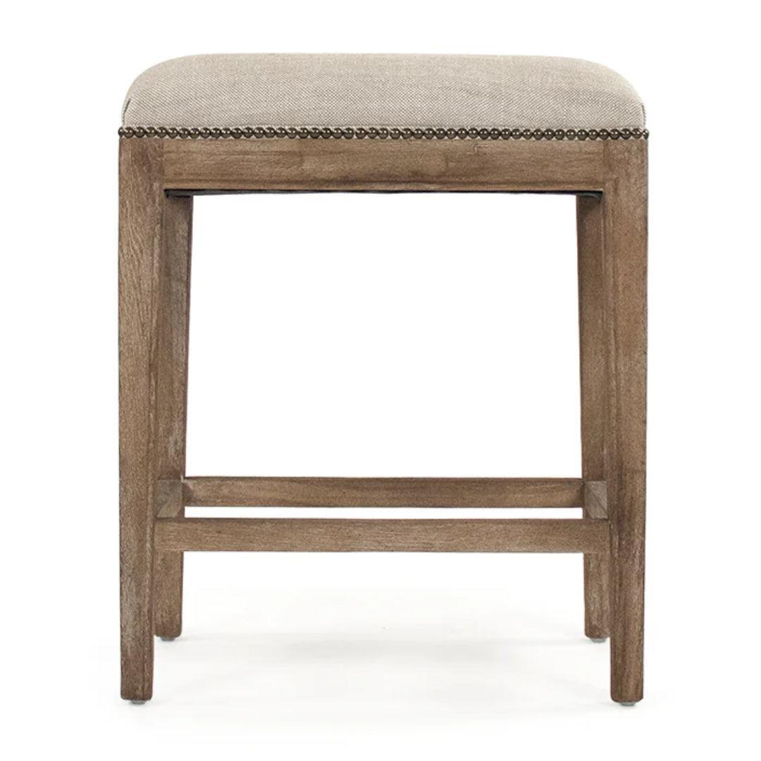 Cora Counter Stool with Nailhead Trim