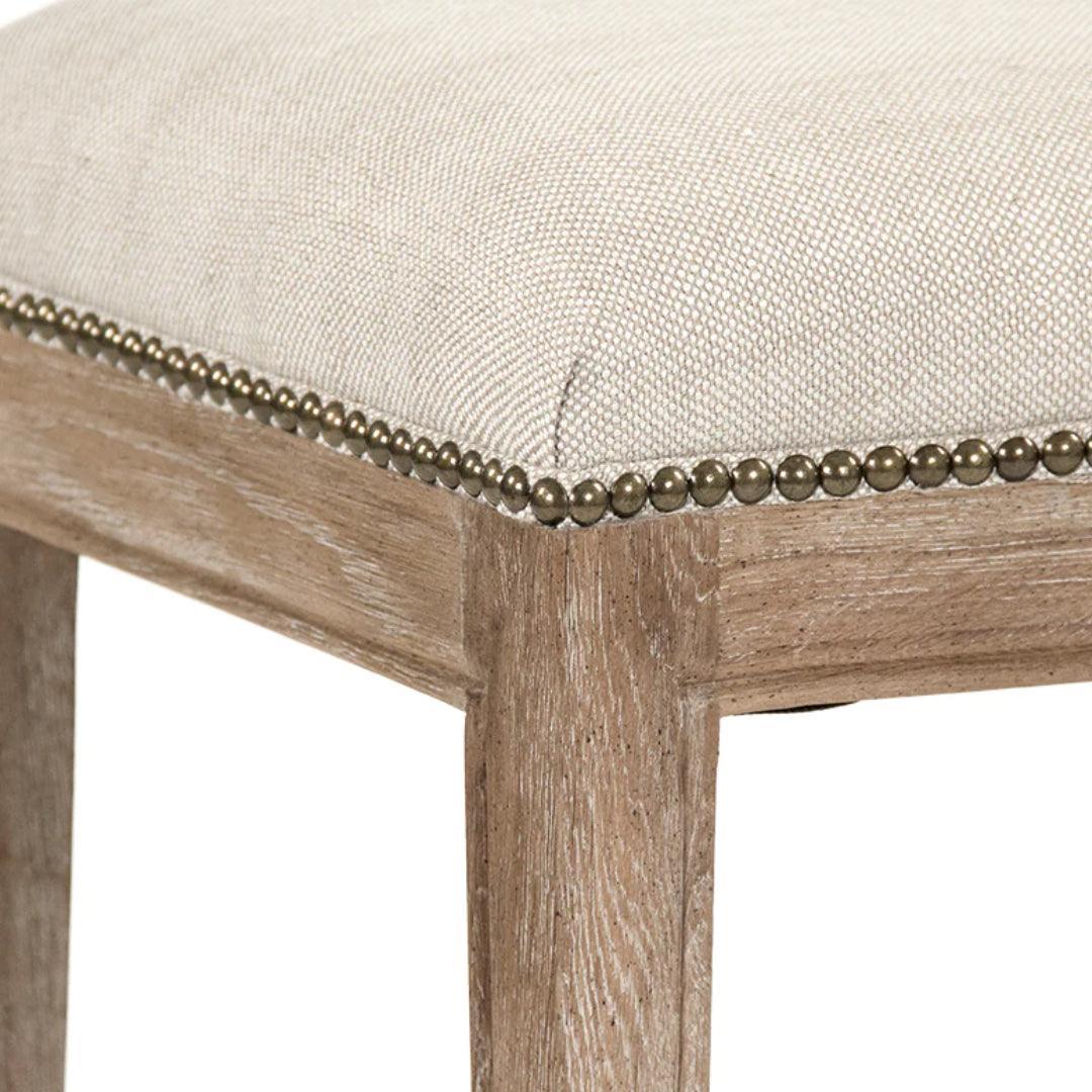 Cora Counter Stool with Nailhead Trim